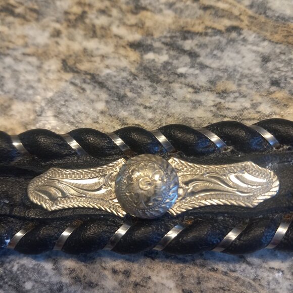 Vintage BIG  AL Western silver belt/buckle - Picture 8 of 8